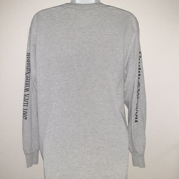 Smith & Wesson IDPA Long Sleeve Gray Tee Shirt * Med Large * Graphics on Sleeves - Picture 4 of 9